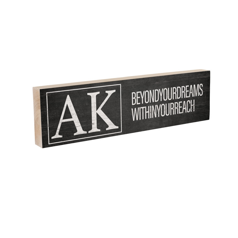 Plaque de cheminée State en bois 18 po x 5 po Alaska