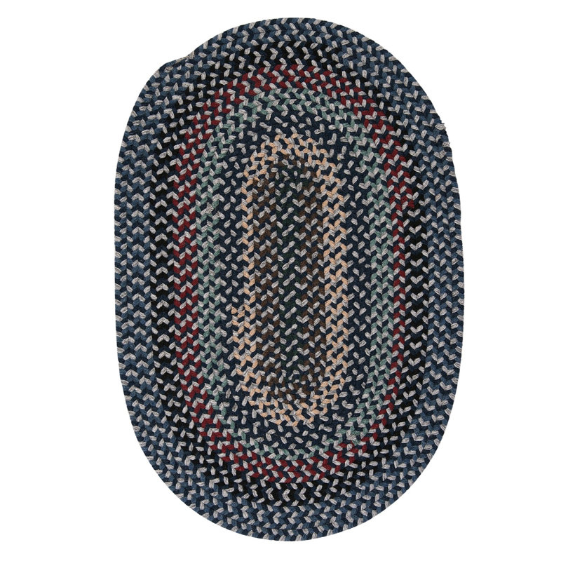 Tapis réversible en laine Lettie, Ovale 7 pi x 9 pi