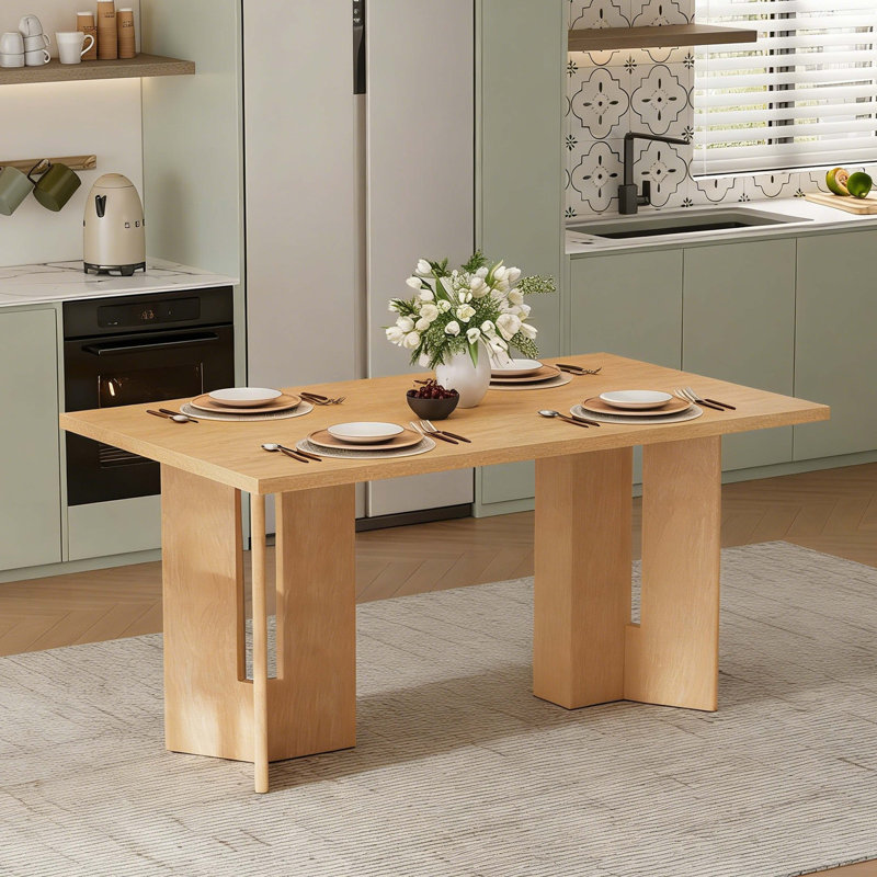 Table de salle à manger Farmhouse, Natural Wood Wash