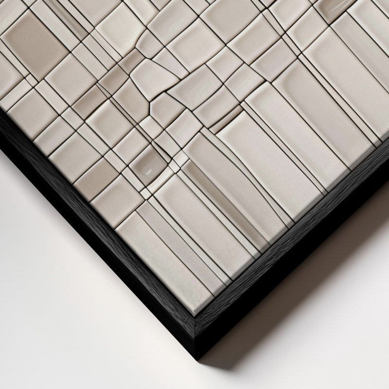 Tiles Nao1, 40" H x 40" W, Black