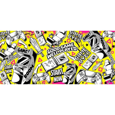 Gaming Console Pop Art Collage Graffiti Wallpaper
