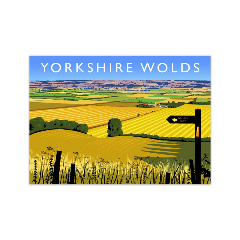 Yorkshire Wolds by Richard O'Neill - Print, Unframed, 30cm H x 40cm W x 1cm D