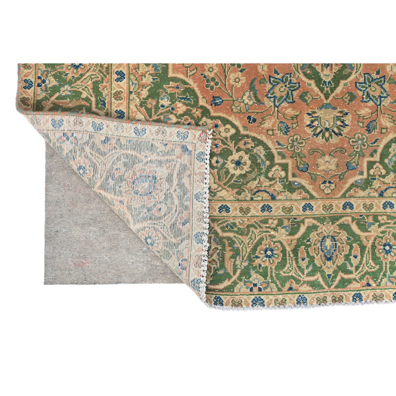 Tapis semi-antique à motif floral 5X8