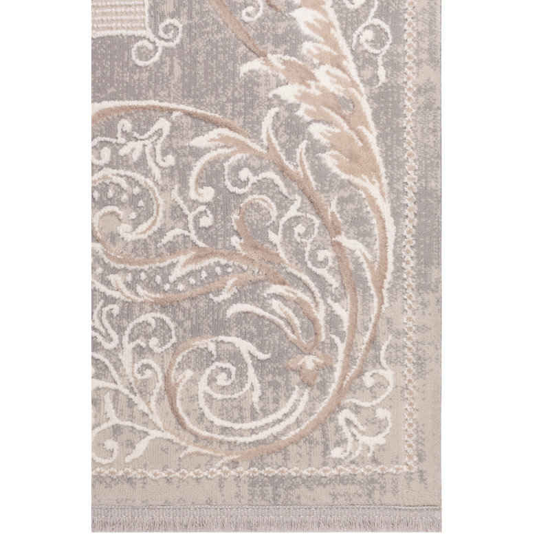 Ashe Oriental Machine Made Indoor / Outdoor Area Rug, Rectangle 3'11" x 5'11"