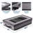 Flatware & Utensil Storage - Durable Silverware Storage Box With Padded Dividers, 5 Compartment Flatware Storage Case, Grey