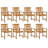 Jayda Acacia Wood Patio Dining Set with Rectangular Table-1267109201