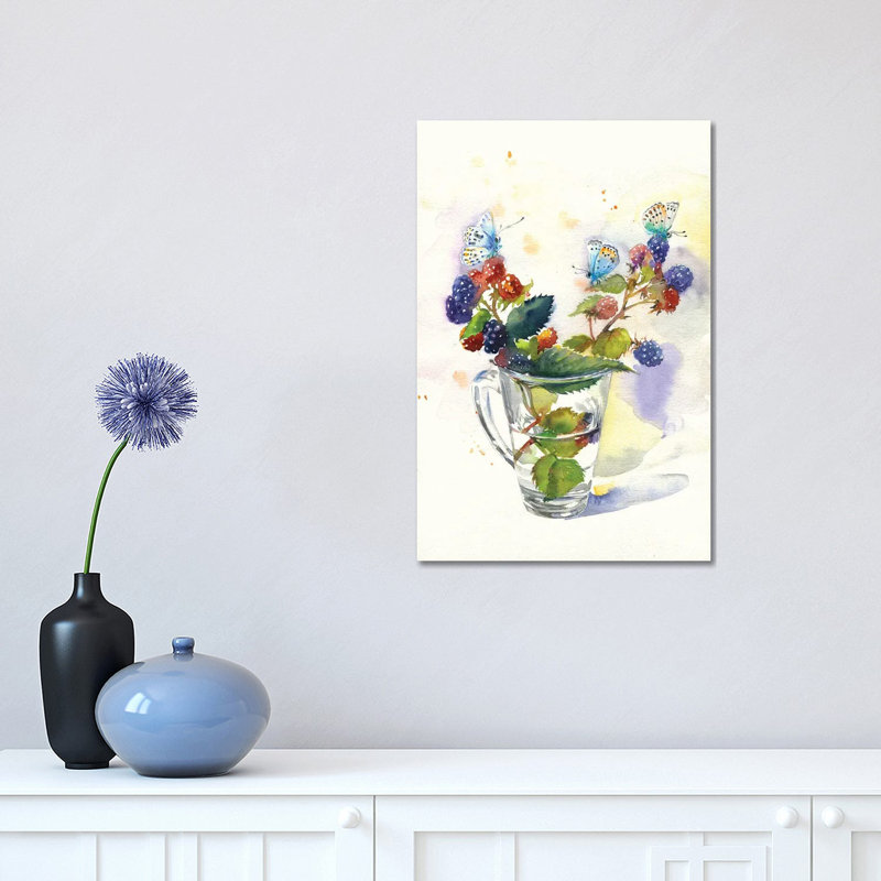 Blackberry by Marina Ignatova - Wrapped Canvas Painting, 30.48cm H x 20.32cm W x 1.905cm D