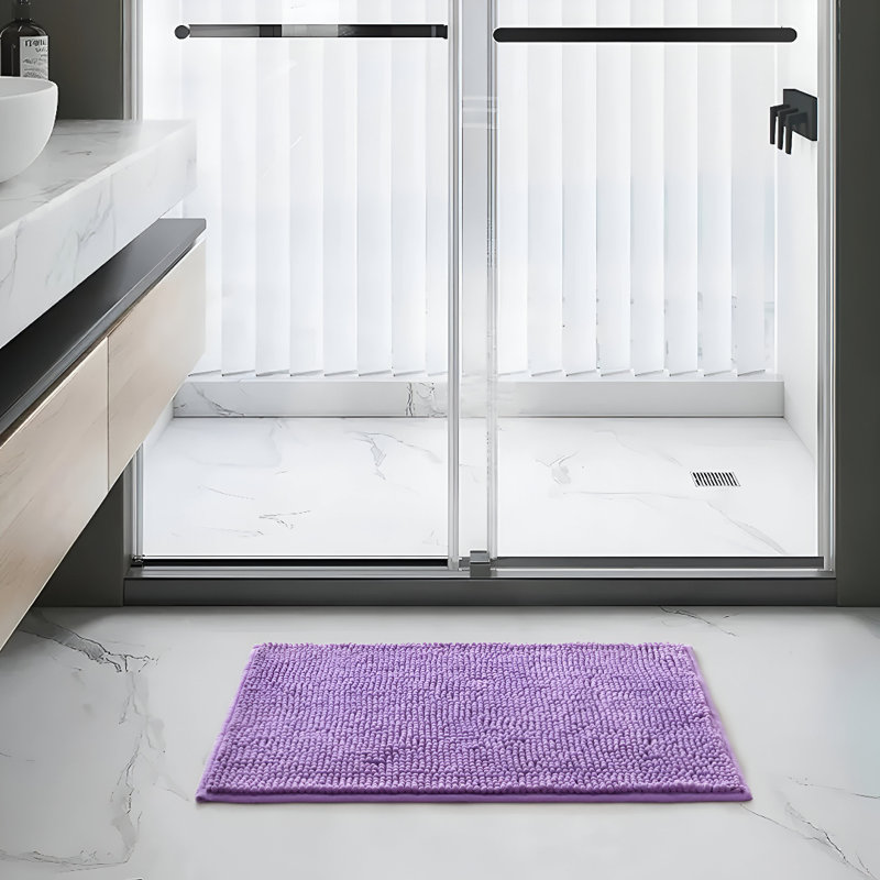 Sylvin Non-Slip Indoor Door Mat, 40cm W x 60cm L, Lilac