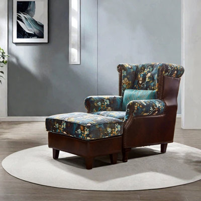 Ergonomic recliner with sponge solid wood frame