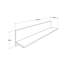 Tablette murale moderne, chêne, 47,2 po x 9,8 po x 7,9 po | Panneau de particules enduit 100% mélamine, fixation murale facile | Design scandinave, solution de rangement élégante pour le salon, le bureau et la maison-968793202