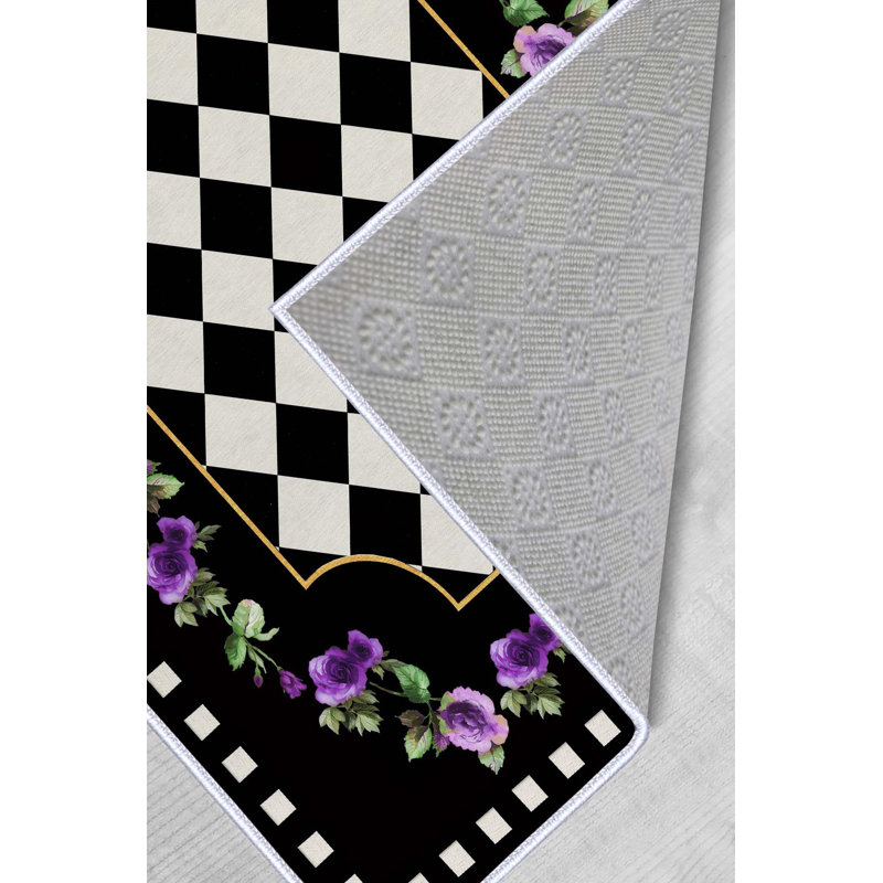 Premium Woven Carpet, 5.9 x 9.2 ft, 100% Polyester, 650 g/m² | Antibacterial, Non-Slip PVC Underside, 0.3 in Pile Height | Machine Washable, 3D Digital Printing | Perfect for Living Room, Bedroom, & Office Decor