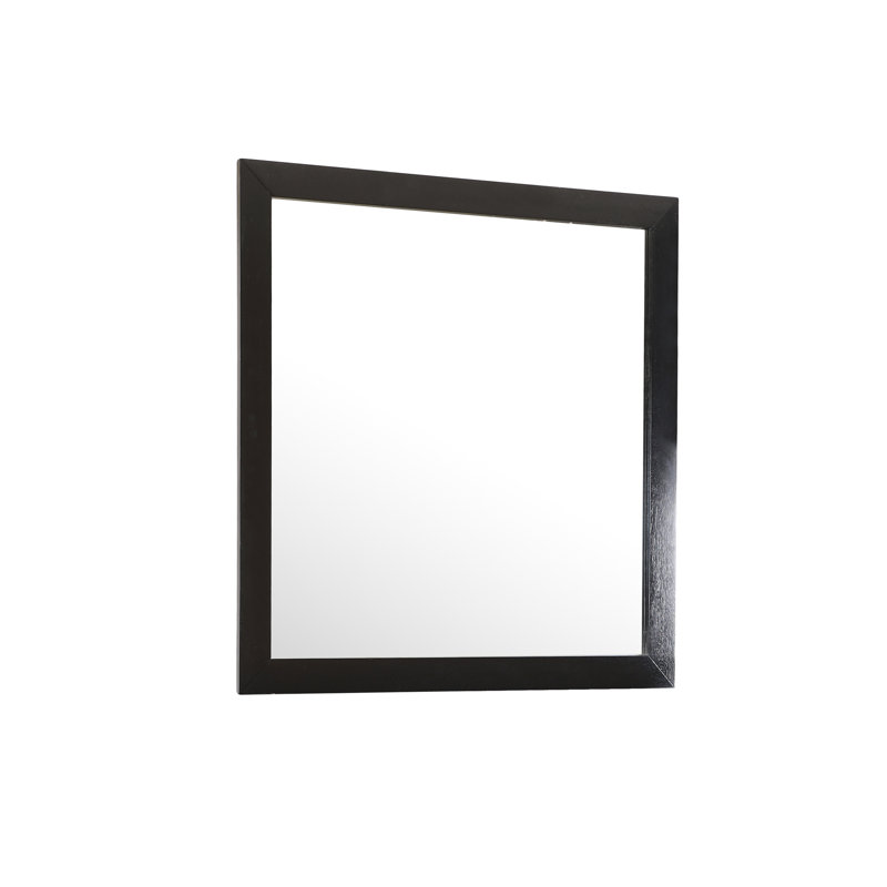 Miroir mural Burlington, Noir, Carrée, 38 po x 38 po
