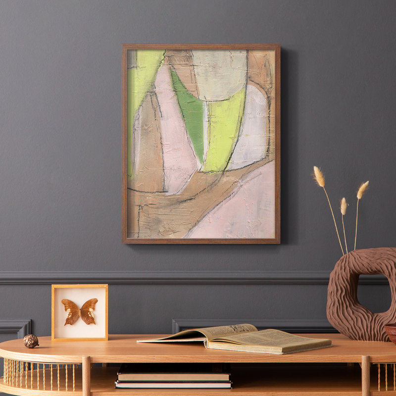 «Many Layers I», reproduction encadrée - bois massif, Brun, H 10 po x l 8 po
