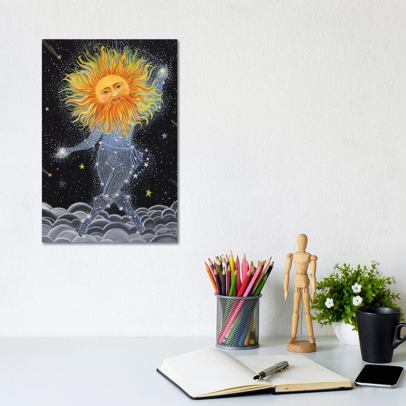 Brother Sun by Jahna Vashti - Wrapped Canvas Painting, 30.48cm H x 20.32cm W x 1.91cm D