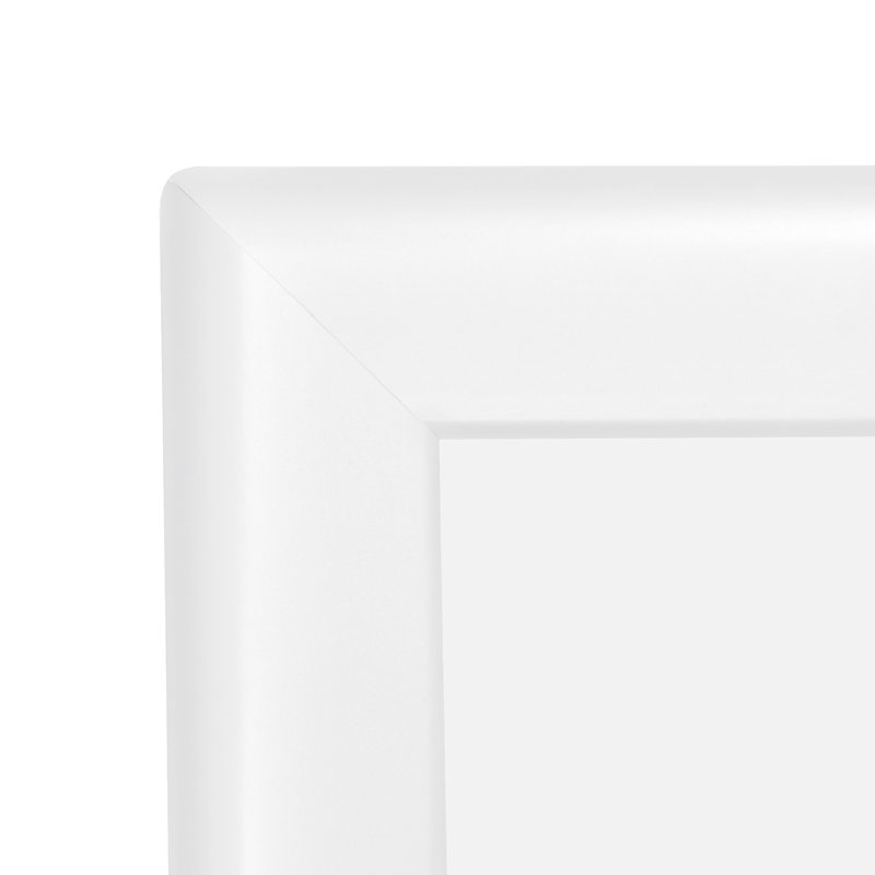 Cadre photo simple en métal, Blanc, 8,5 po x 11 po
