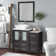 Megaira 36'' Single Bathroom Vanity with Engineered Marble Top with Mirror
