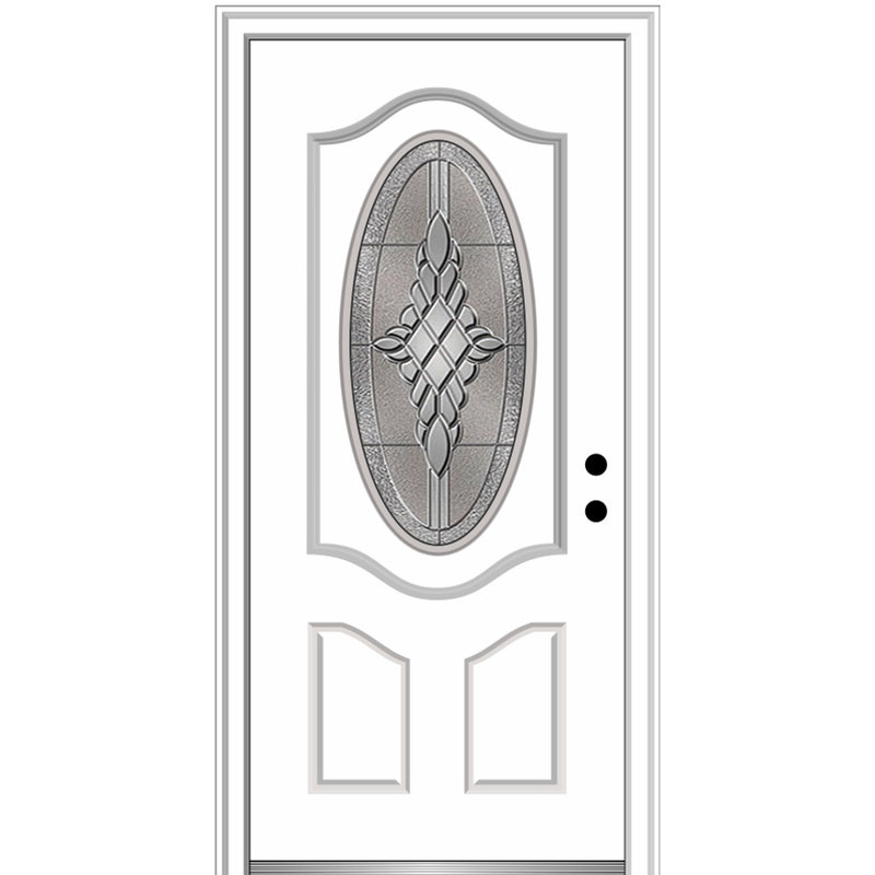 Porte d'entrée avant en fibre de verre Grace, S'ouvre à gauche vers l'intérieur
