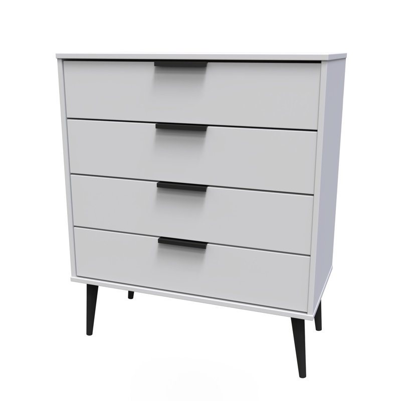 Turah 4 Drawer Chest (Ready Assembled), Grey