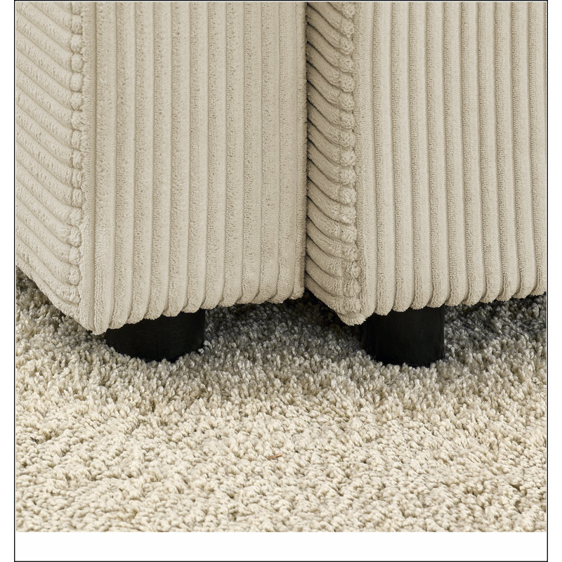 Repose-pieds avec repose-pieds régulier pour canapé, repose-pieds en velours côtelé d'appoint pour fauteuil simple, repose-pieds simple pour salon, chambre à coucher