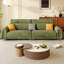 Coussin en chenille vert-685692372-685692368