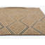 Tapis intérieur / extérieur à motif géométrique en sergé brun / beige-1110497632