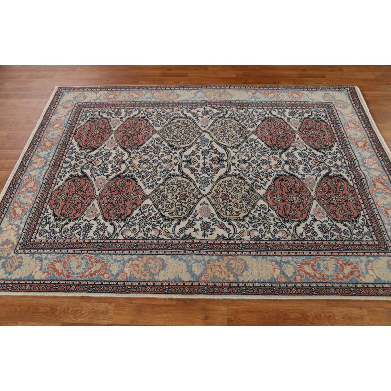 One-of-a-Kind 5'0" X 6'10" Wool Area Rug in Ivory