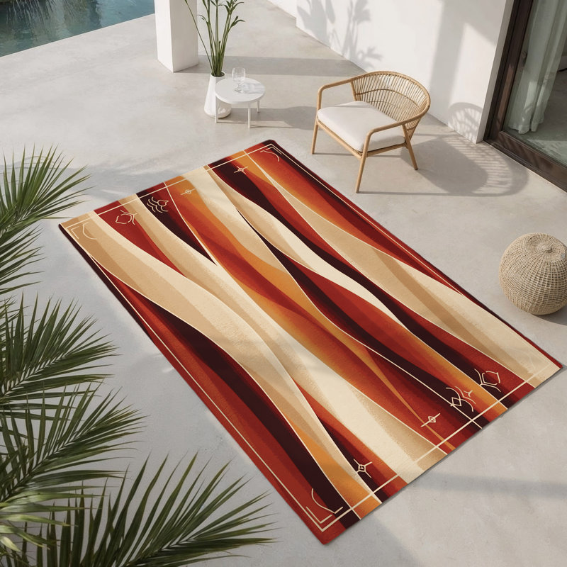 Tapis intérieur et extérieur Amber Echo, Rectangle 9 pi x 12 pi
