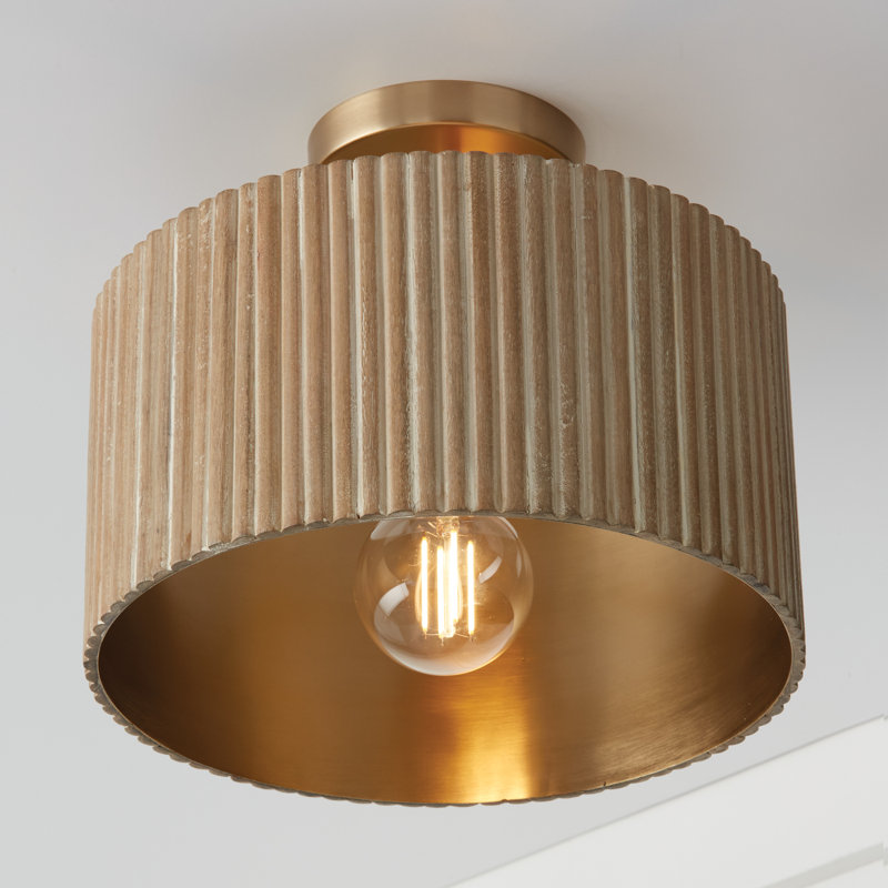 Donovan 1 - Light Drum Pendant, White