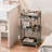 Carts With Wheels Handles Hanging Cups Hooks For Office,-1437164023