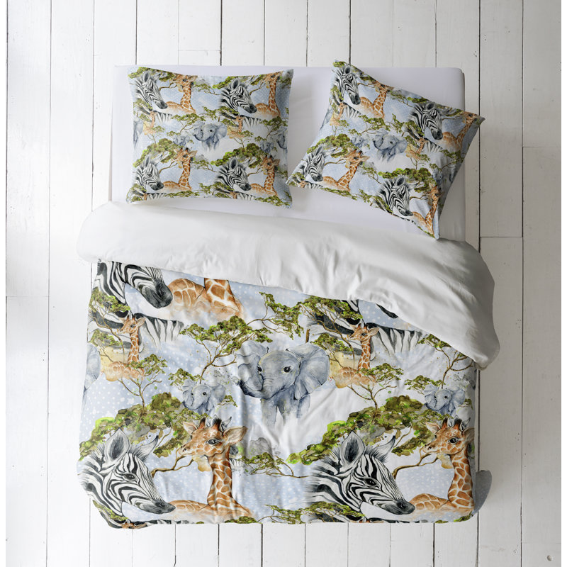 Montserrat Duvet Cover Set, King Duvet Cover + 2 King Shams