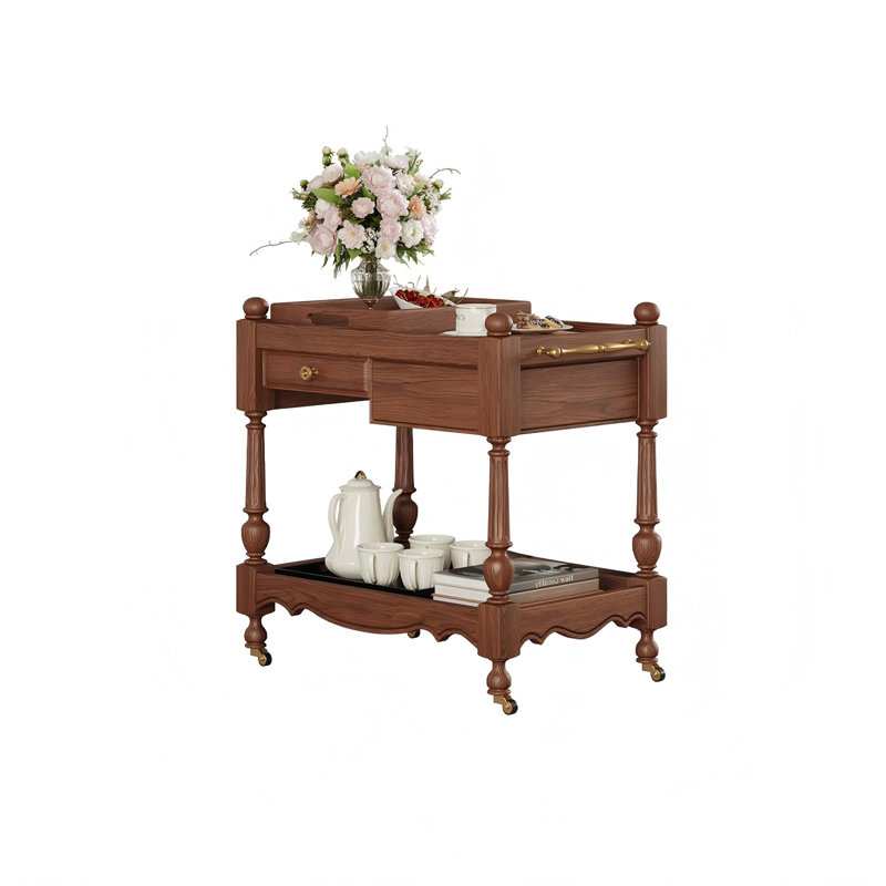 Mobile sideboard storage rack