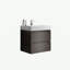 Meuble-lavabo mural 24 po avec lavabo, grand meuble-lavabo flottant mural pour salle de bain moderne, lavabo une pièce sans drain, pré-assemblé-107238829-107238826