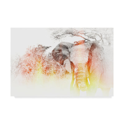 «Golden Elephant» par Golie Miamee, impression sur toile