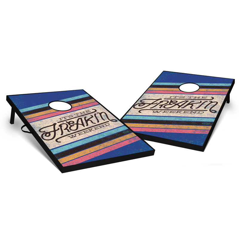 2' X 3' Freakin Weekend Tailgate Size Cornhole Set
