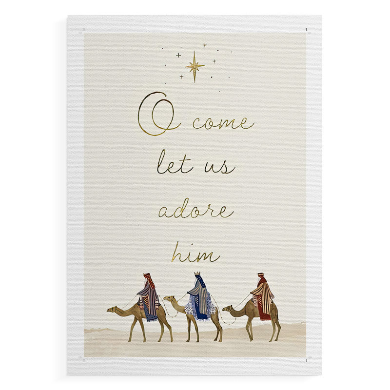 Collection Away in a Manger B - Impression sur toile seulement - NON-CADRE, H 27 po x l 18 po