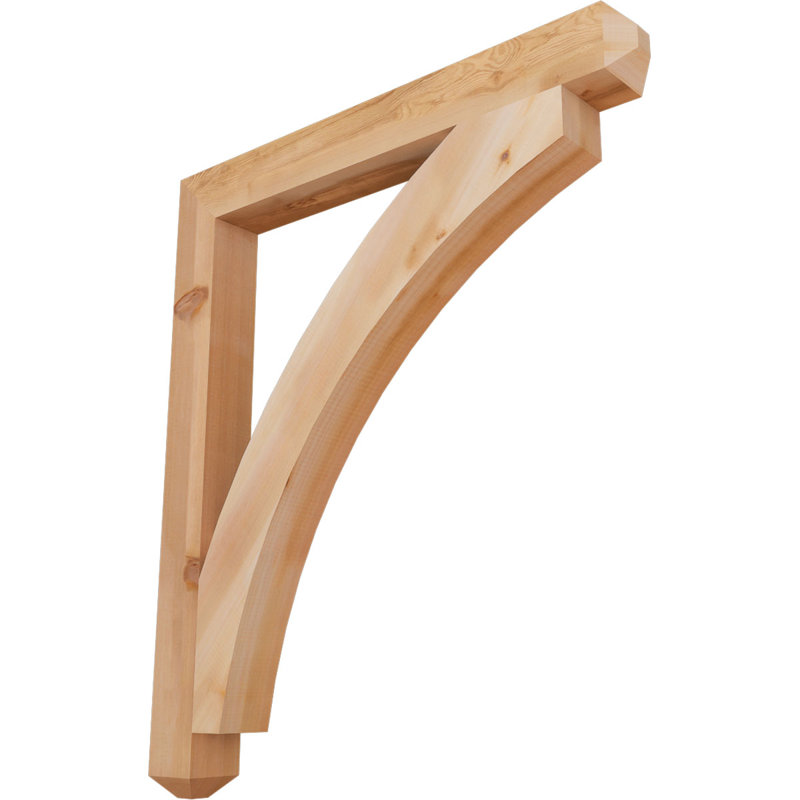 Support pour artisan Thorton, Cèdre rouge de l'Ouest (lisse), H 42 po x l 4 po x P 36 po