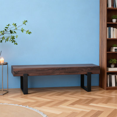 Banc de salle à manger 59 po, bancs de table de cuisine d'intérieur de ferme, banc de lit, banc à chaussures industriel, bancs de vestibule