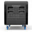 Flight case utilitaire ATA 45" x 22,5" x 24" robuste, à roulettes et séparateurs, empilable, pour matériel audio professionnel, DJ, éclairage de scène, diffusion et tournées.