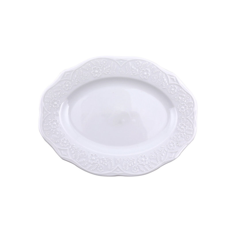 Mossley 83 Piece Porcelain China Dinnerware Set - Service for 6