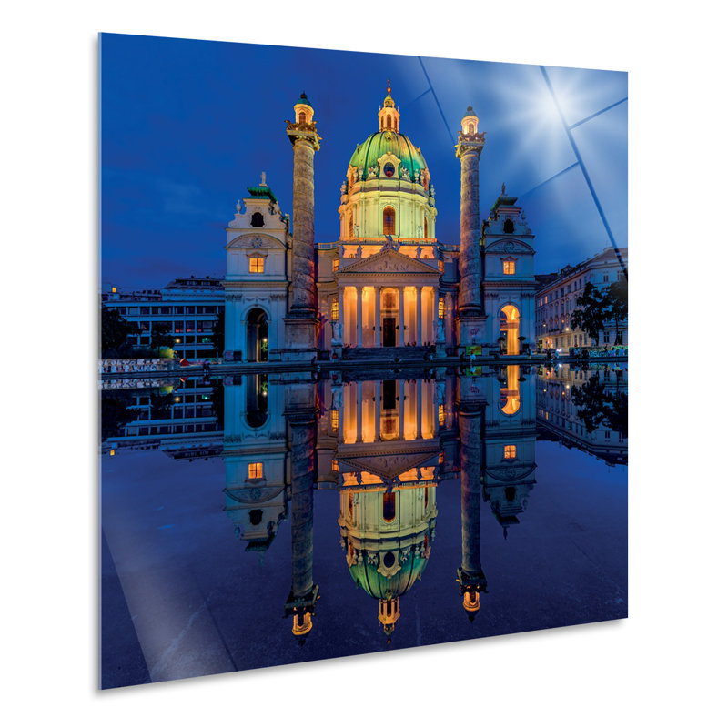 St. Charles Church by Giallobus - No Frame Print, 70cm H x 70cm W, Plastic/Acrylic