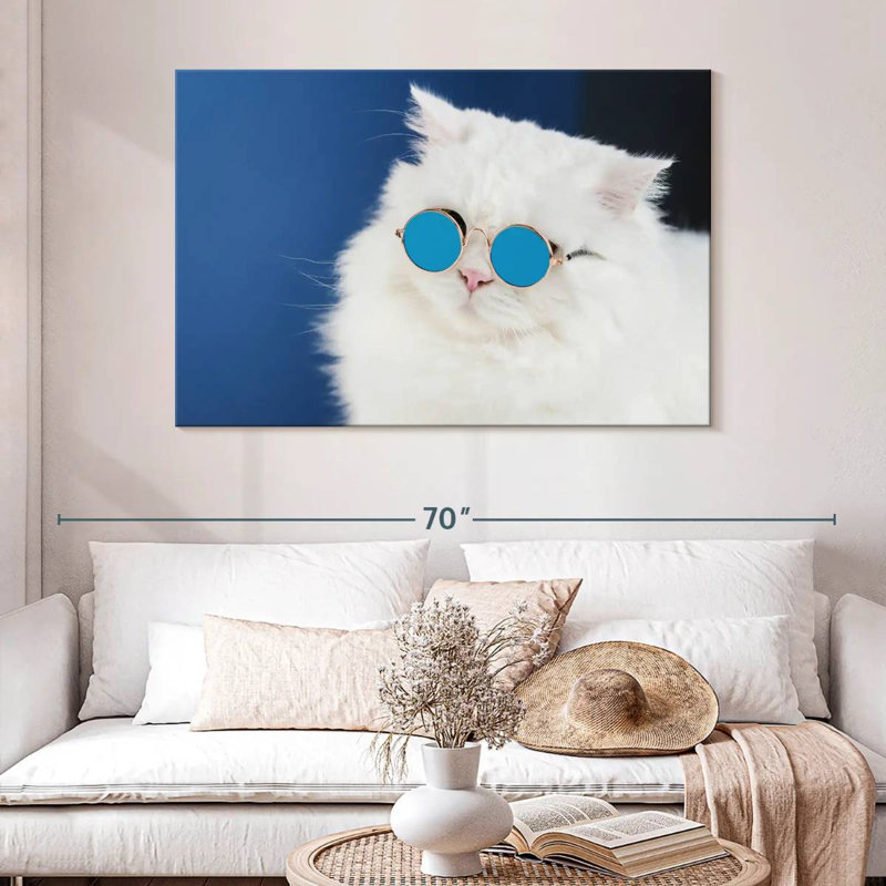 Brampt Cat Glasses, 32" H x 48" W