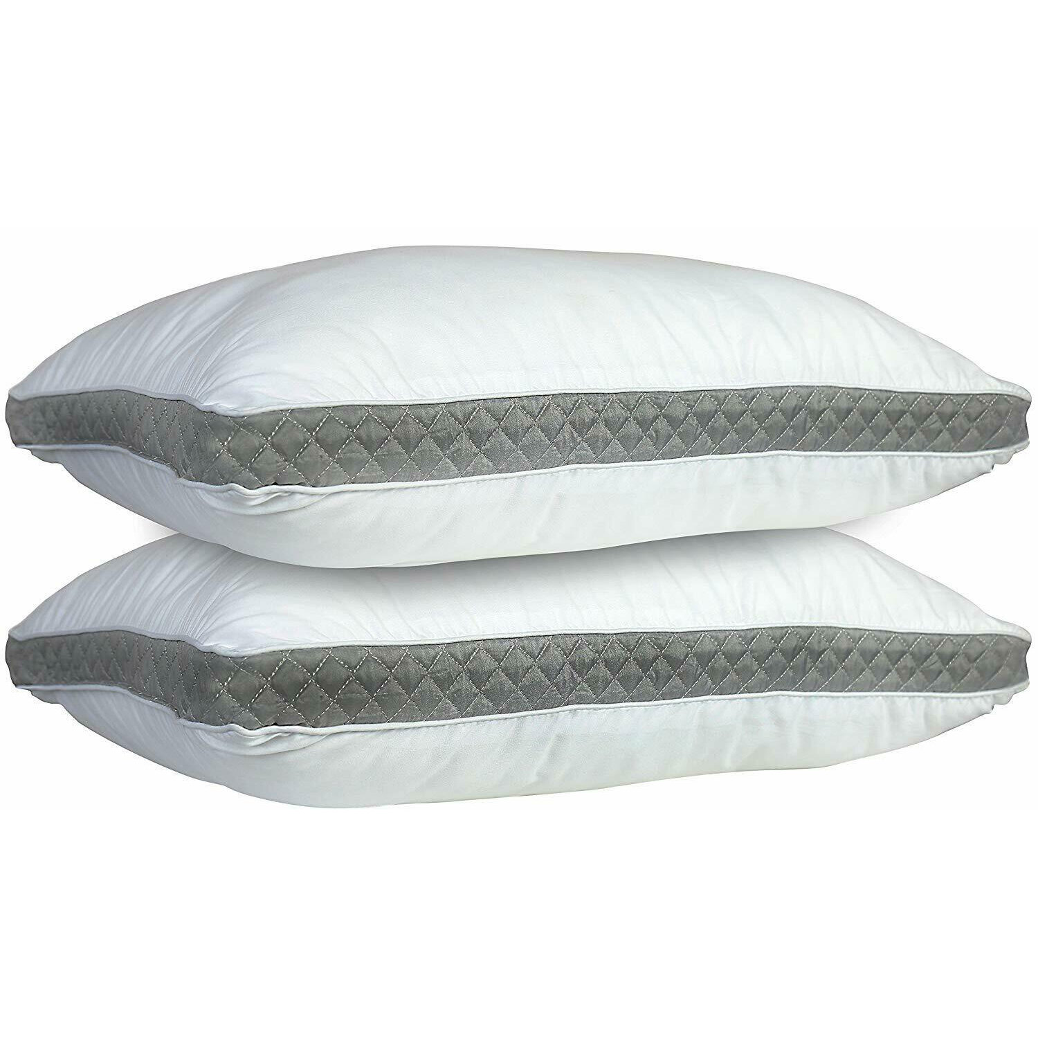 Utopia Bedding Bed Pillows for Sleeping (Grey), Queen Size, Set of 2, Hotel  Pillows, Cooling Pillows for Side, Back or Stomach Sleepers