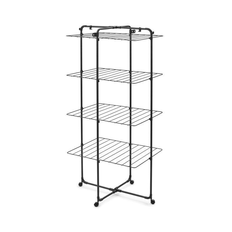 Séchoir à vêtements suspendu, 98 pieds (30 mètres) HangOn, Noir mat