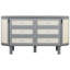 Lit double gris avec espace de rangement caché. Matelas pliable pour économiser de l'espace. Touche élégante. Armoires latérales intégrées. Et gratter - Finition. Choix de couleurs blanc / gris. L 76,4 po x l 108,3 po x H 42 po