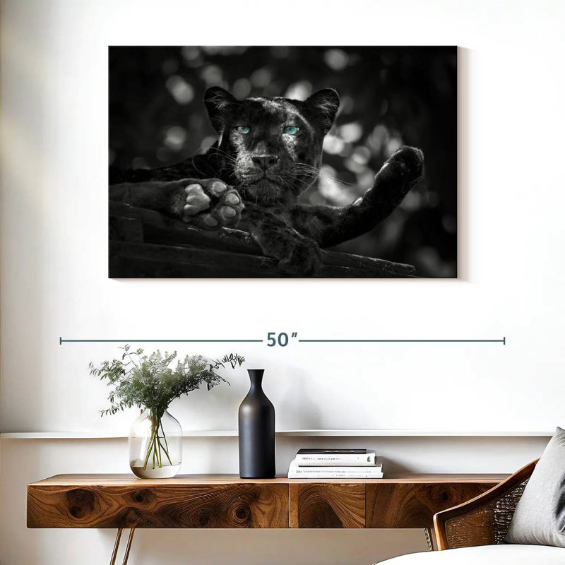 Brampt Blue Eyed Leopard Pop, 26" H x 39" W