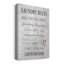 Neutral Laundry Rules - Impression sur toile tendue-501032801