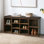 Banc de rangement pour chaussures avec paires de tablettes Arney
