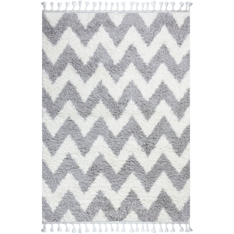 Tapis rectangulaire en polyester tissé à la machine Donovyn, Rectangle 6 pi 7 po x 9 pi 6 po