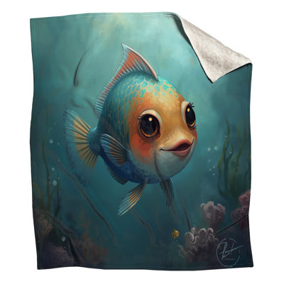 Dessin de couvertures de poissons sous l'eau