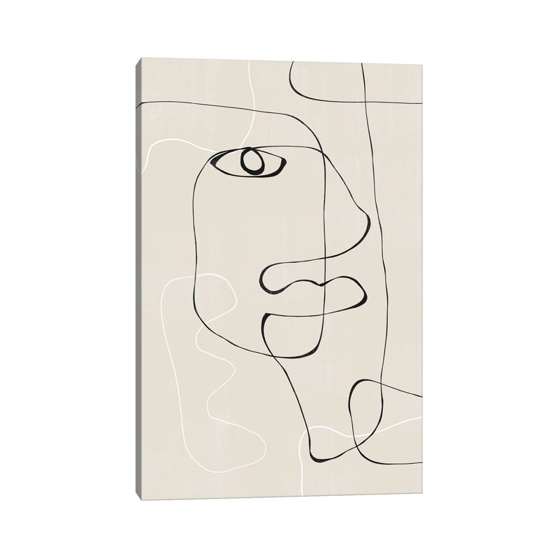 Abstract Face I by THE MIUUS STUDIO - Wrapped Canvas Gallery-Wrapped Canvas Giclée, 66.04 cm H x 45.72 cm W